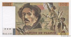 100 Francs DELACROIX modifié FRANCE  1989 F.69.13c UNC-