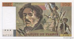 100 Francs DELACROIX modifié FRANCE  1989 F.69.13d NEUF