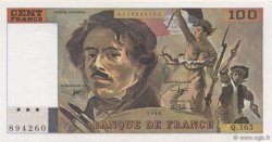 100 Francs DELACROIX imprimé en continu FRANCIA  1990 F.69bis.02b q.FDC