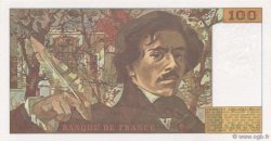 100 Francs DELACROIX imprimé en continu FRANKREICH  1991 F.69bis.04c ST