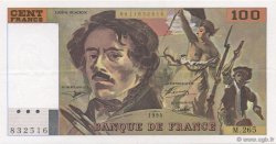 100 Francs DELACROIX 442-1 & 442-2 FRANCIA  1994 F.69ter.01b SPL+