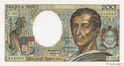 200 Francs MONTESQUIEU FRANCE  1984 F.70.04 NEUF