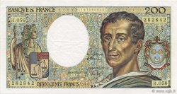 200 Francs MONTESQUIEU FRANCE  1988 F.70.08 XF