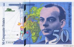 50 Francs SAINT-EXUPÉRY modifié FRANCE  1994 F.73.01c UNC-