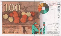 100 Francs CÉZANNE FRANKREICH  1998 F.74.02 ST