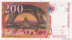 200 Francs EIFFEL FRANCIA  1996 F.75.03a1 FDC