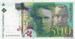 500 Francs PIERRE ET MARIE CURIE Sans STRAP FRANKREICH  1995 F.76f4.02 fST