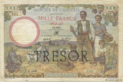 1000 Francs Algérie FRANCIA  1942 VF.10.01 MBC