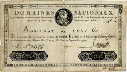 100 Livres FRANCE  1790 Ass.09a F