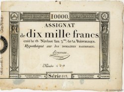 10000 Francs FRANCIA  1795 Ass.52a q.SPL