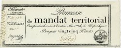 25 Francs avec série FRANKREICH  1796 Ass.59b fST+