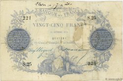 25 Francs type 1870 Paris FRANCIA  1870 F.A43.01 BC