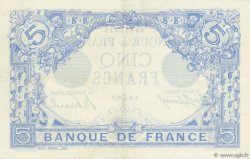 5 Francs BLEU FRANCIA  1912 F.02.12 q.SPL
