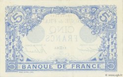 5 Francs BLEU FRANKREICH  1916 F.02.39 VZ