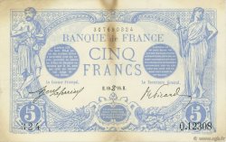 5 Francs BLEU FRANKREICH  1916 F.02.40 SS