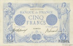 5 Francs BLEU FRANCIA  1917 F.02.47 MBC