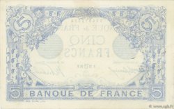 5 Francs BLEU lion inversé FRANCE  1916 F.02bis.04 AU