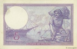 5 Francs FEMME CASQUÉE FRANKREICH  1917 F.03.01 VZ+