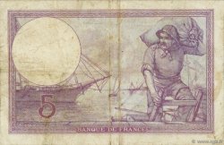 5 Francs FEMME CASQUÉE FRANCE  1920 F.03.04 TB