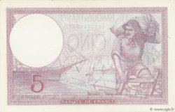 5 Francs FEMME CASQUÉE modifié FRANCIA  1939 F.04.12 q.AU