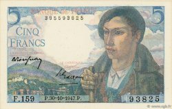 5 Francs BERGER FRANCE  1947 F.05.07a UNC