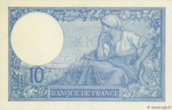 10 Francs MINERVE FRANCE  1916 F.06.01 AU