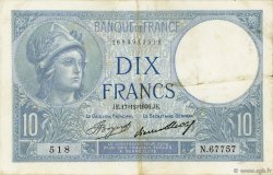 10 Francs MINERVE FRANCIA  1936 F.06.17 MBC