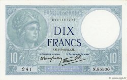 10 Francs MINERVE modifié FRANCE  1942 F.07.31