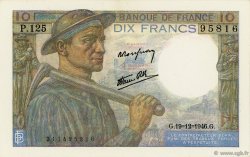 10 Francs MINEUR FRANKREICH  1946 F.08.16 fST+