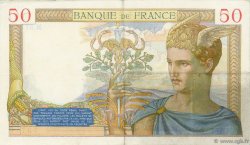 50 Francs CÉRÈS FRANKREICH  1935 F.17.04 SS to VZ