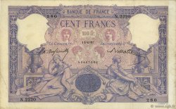 100 Francs BLEU ET ROSE FRANCIA  1897 F.21.10 q.BB