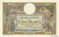 100 Francs LUC OLIVIER MERSON sans LOM FRANKREICH  1916 F.23.08 VZ
