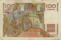 100 Francs JEUNE PAYSAN filigrane inversé FRANCIA  1953 F.28bis.02 BC