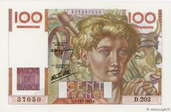 100 Francs JEUNE PAYSAN Favre-Gilly FRANCIA  1947 F.28ter.01 AU+