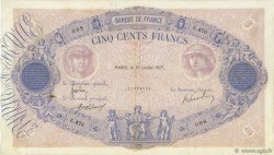500 Francs BLEU ET ROSE FRANCE  1917 F.30.23 VF
