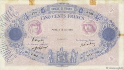500 Francs BLEU ET ROSE FRANCIA  1920 F.30.24 BC