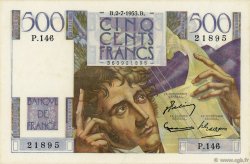 500 Francs CHATEAUBRIAND FRANCE  1953 F.34.13