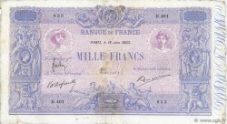 1000 Francs BLEU ET ROSE FRANKREICH  1903 F.36.17 fS