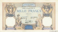 1000 Francs CÉRÈS ET MERCURE type modifié FRANCE  1940 F.38.50 TTB+