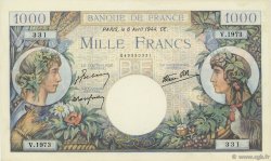 1000 Francs COMMERCE ET INDUSTRIE FRANCE  1944 F.39.05 AU