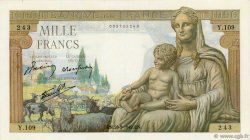 1000 Francs DÉESSE DÉMÉTER FRANCIA  1942 F.40.01 q.SPL