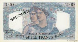 1000 Francs MINERVE ET HERCULE FRANKREICH  1945 F.41.00Ed3 fST+