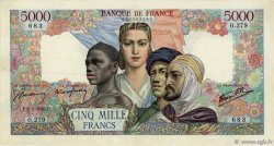 5000 Francs EMPIRE FRANCAIS FRANCIA  1945 F.47.12 MBC+