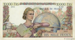 10000 Francs GÉNIE FRANÇAIS FRANCE  1950 F.50.31 VF