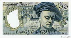 50 Francs QUENTIN DE LA TOUR Fauté FRANCE  1979 F.67.04 UNC-