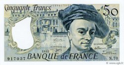 50 Francs QUENTIN DE LA TOUR FRANCIA  1992 F.67.18