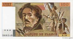 100 Francs DELACROIX modifié FRANCIA  1979 F.69.02c AU