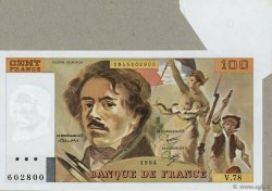 100 Francs DELACROIX modifié FRANCIA  1984 F.69.08a FDC