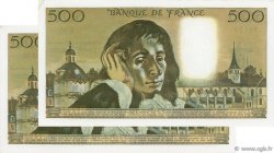 500 Francs PASCAL Consécutifs FRANCE  1973 F.71.10 AU