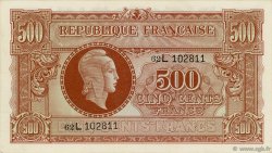 500 Francs MARIANNE FRANKREICH  1945 VF.11.01 fST+
